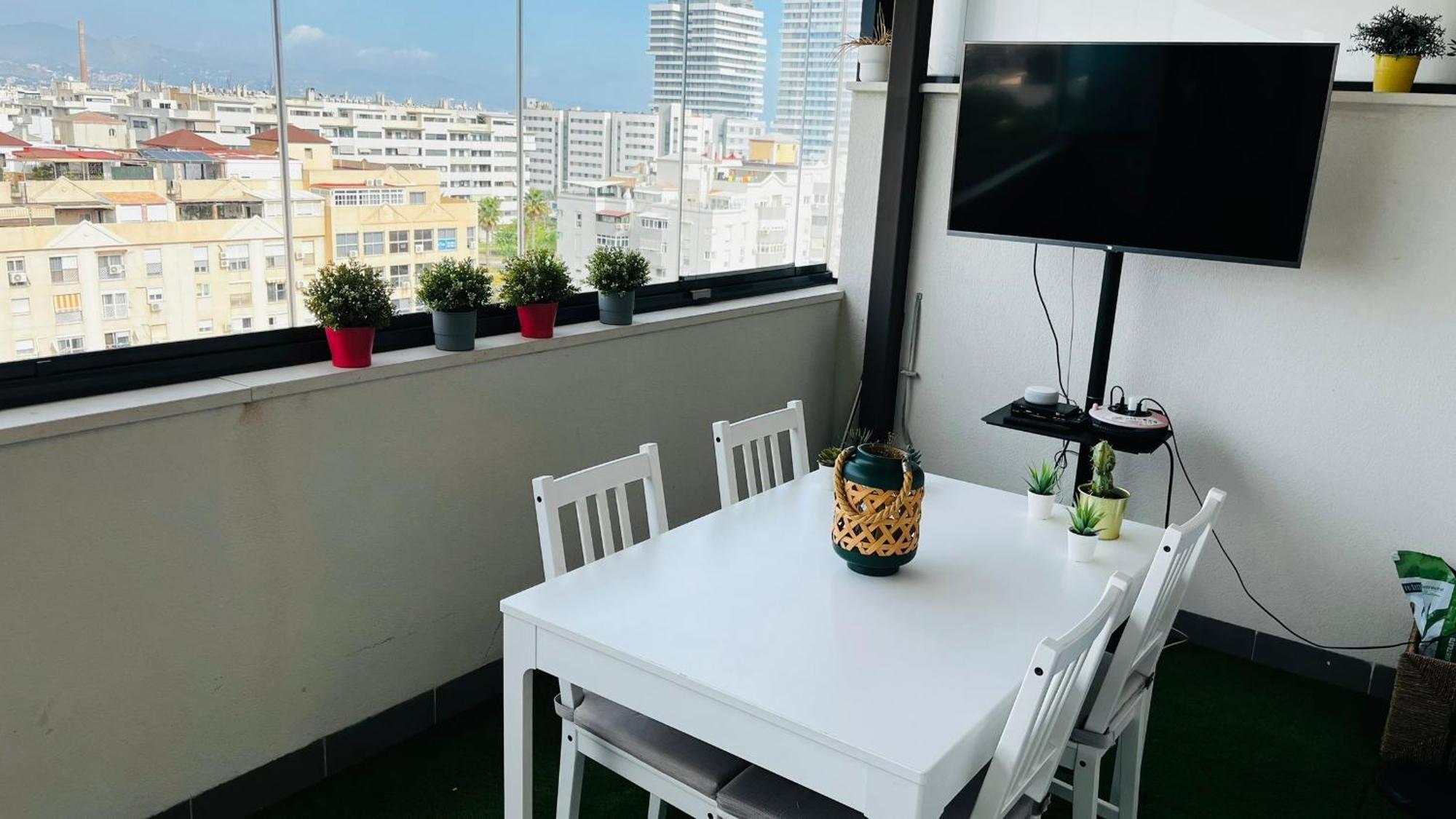 Atico Con Piscina Y Vistas Al Mar Habitat Litoral Apartment Malaga Luaran gambar